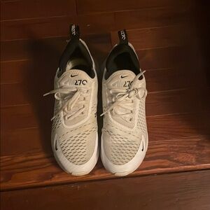 Nike Air Max 270 Cream and Black Sneakers